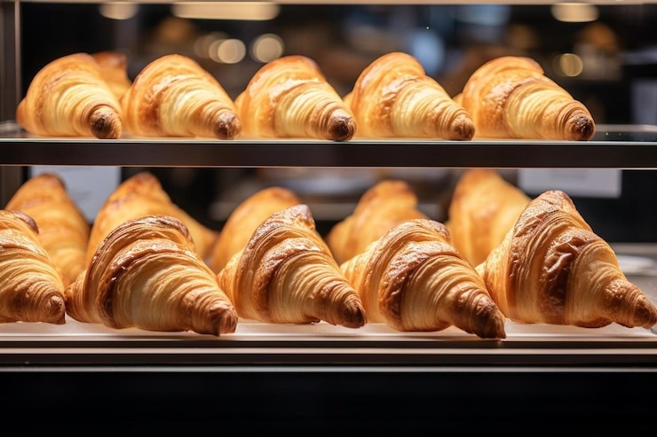 Classic French butter croissants